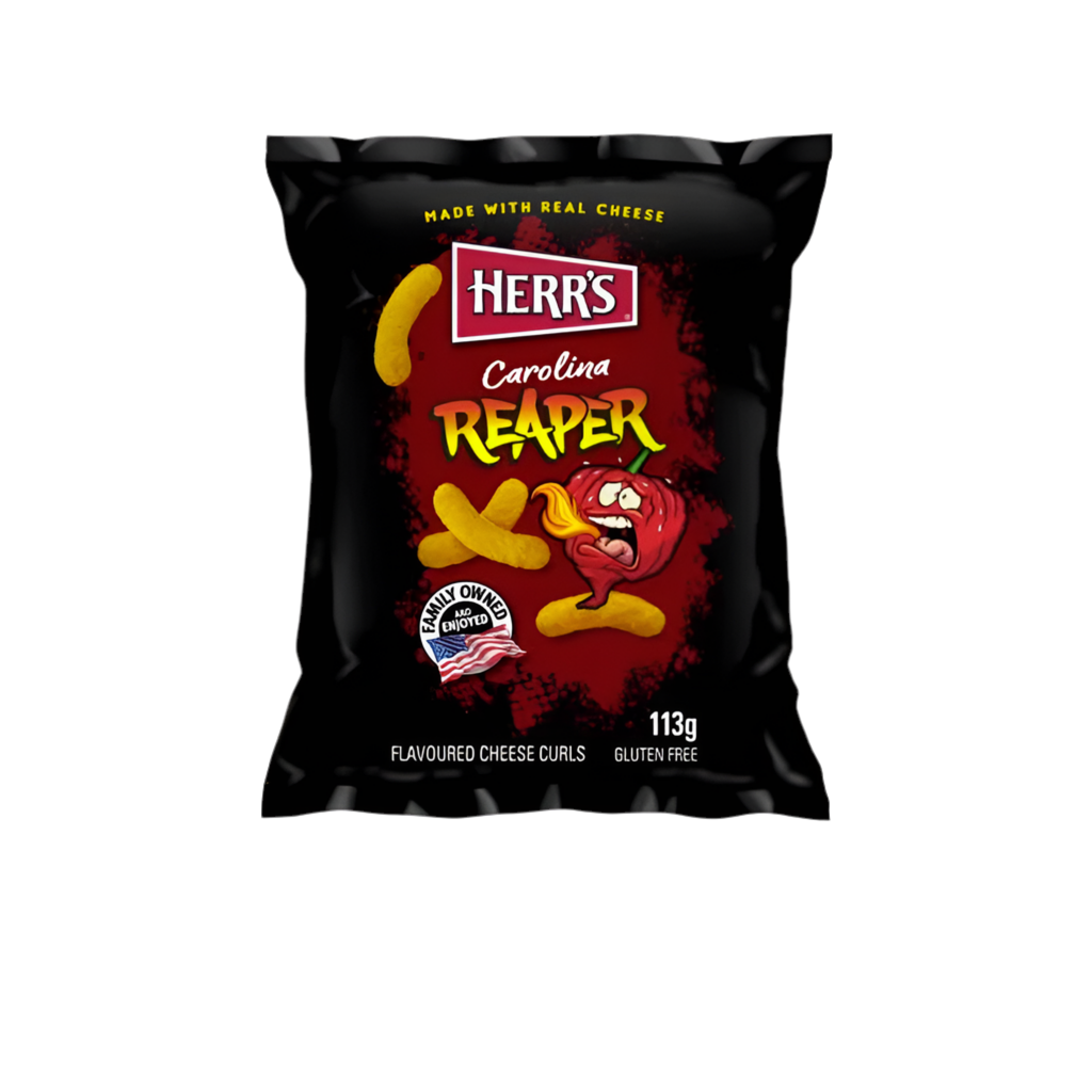 Herr's Carolina Reaper Cheese Curls 113g ( MHD 03.11.24 )