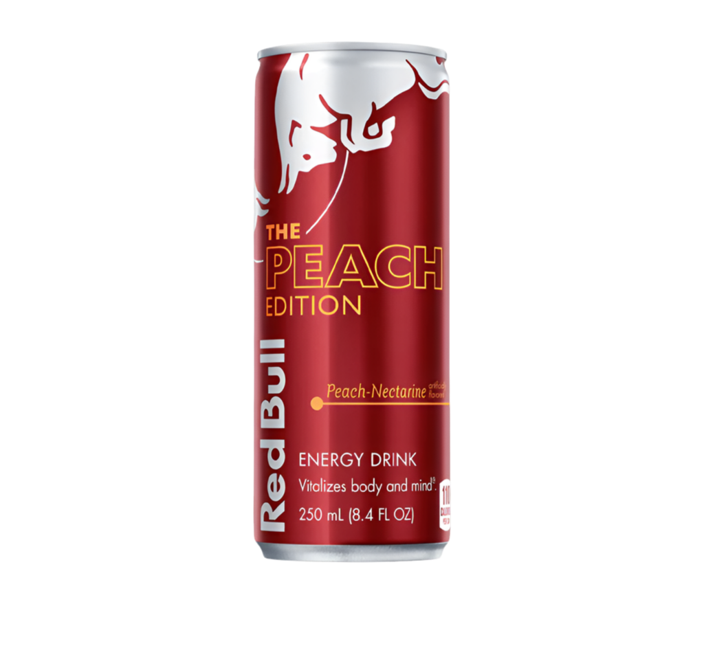 Red Bull Peach 250ml – 2,74 € (inkl. 0,25 € Pfand)