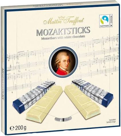 Maître Truffout Mozartsticks weiße Schokolade 200 g