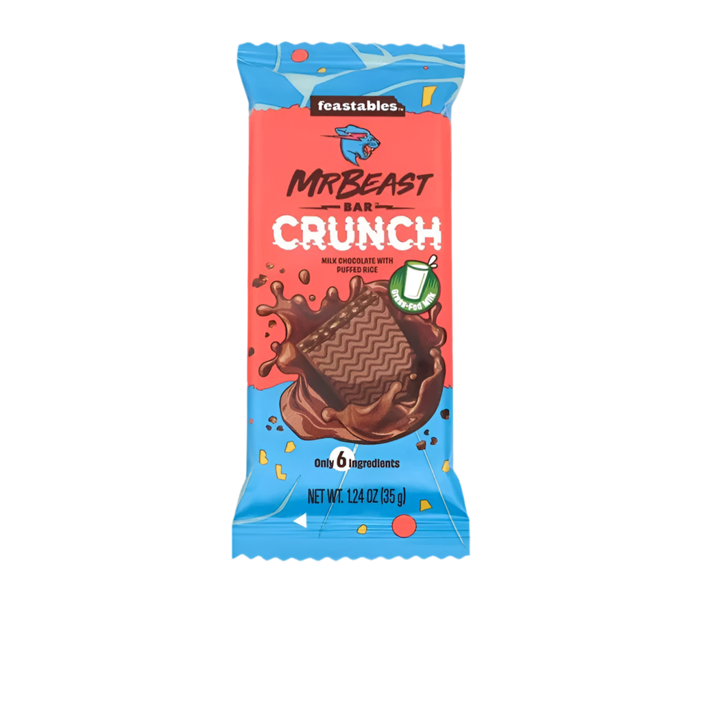 Mr. Beast Bar Crunch Milk Chocolate with Puffed Rice 60g