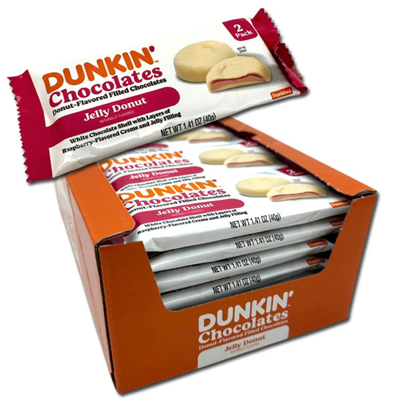 Stk Dunkin Donuts Chocolate Jelly Donut 40g MHD - November 2024